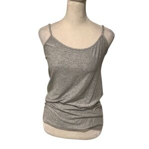 Boutique Essentials Elegant Gray & Silver Tank Top for Women WORN ONCE